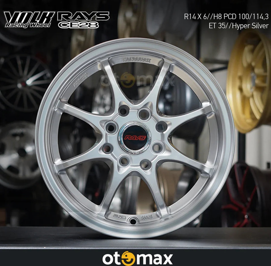 Velg Mobil Rays CE28 Ring 14 Hyper Silver