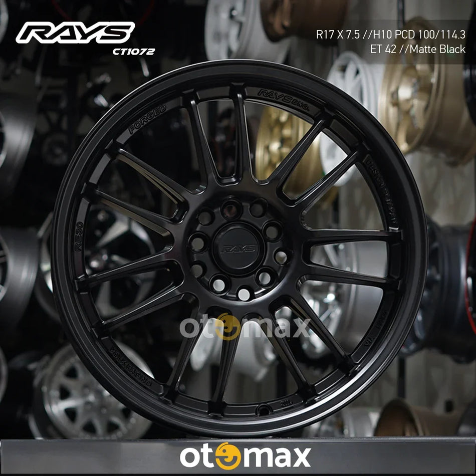 Velg Mobil Rays CT1072 Ring 17 H10 Matt Hitam