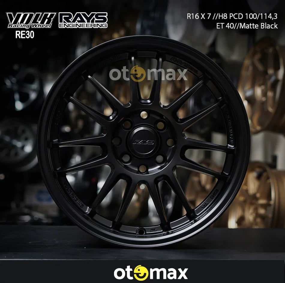 Velg Mobil Rays RE30 CT1072 Ring 16 Matt Black