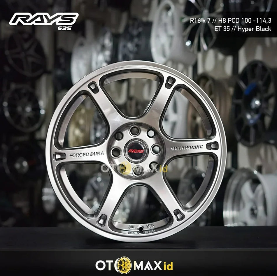 Velg Mobil Rays Ring 16 Hyper Hitam