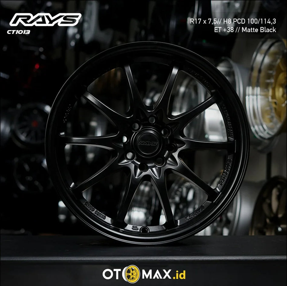 Velg Mobil Rays Ring 17 Matte Hitam