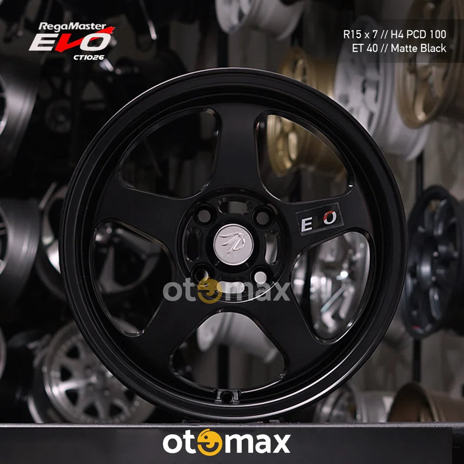 Velg Mobil Regamaster Evo CT1026 Ring 15 Matt Hitam