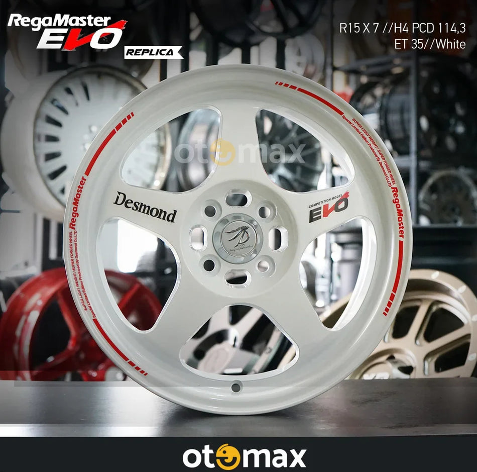 Velg Mobil Regamaster Evo CT1026 Ring 15 Putih