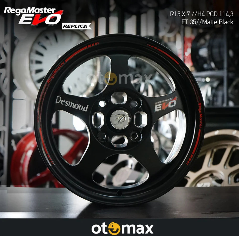 Velg Mobil Regamaster Evo Ring 15 Matt Hitam