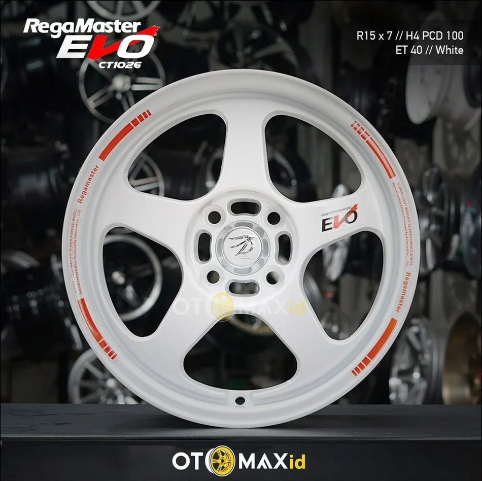 Velg Mobil Regamaster Evo Ring 15 Putih