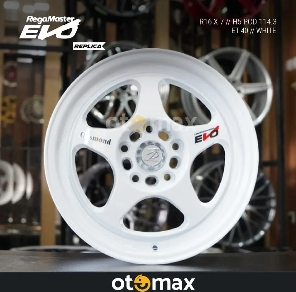 Velg Mobil Regamaster Evo Ring 16 H5 Putih