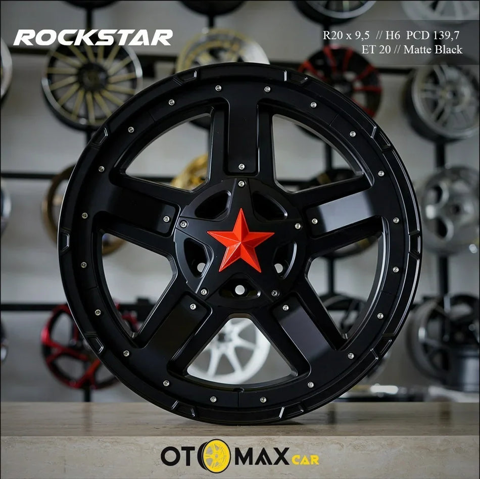 Velg Mobil RockStar Ring 20 Matte Black Insert