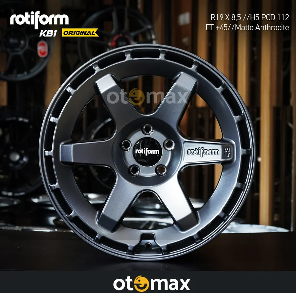 Velg Mobil Rotiform KB1 Original Ring 19 Matt Antrasit