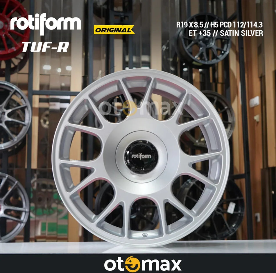 Velg Mobil Rotiform TUF-R Cincin Asli 19 Satin Perak