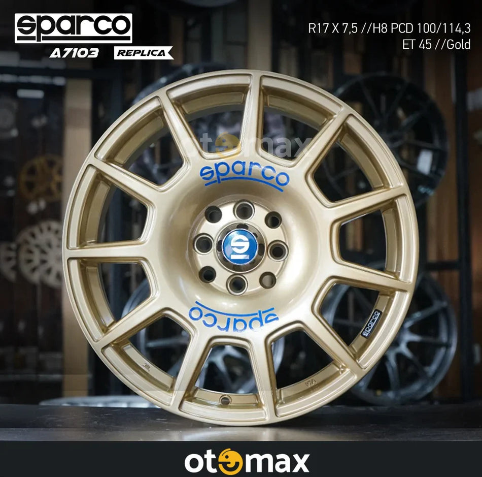 Velg Mobil Sparco A7103 Ring 17 H8 Emas