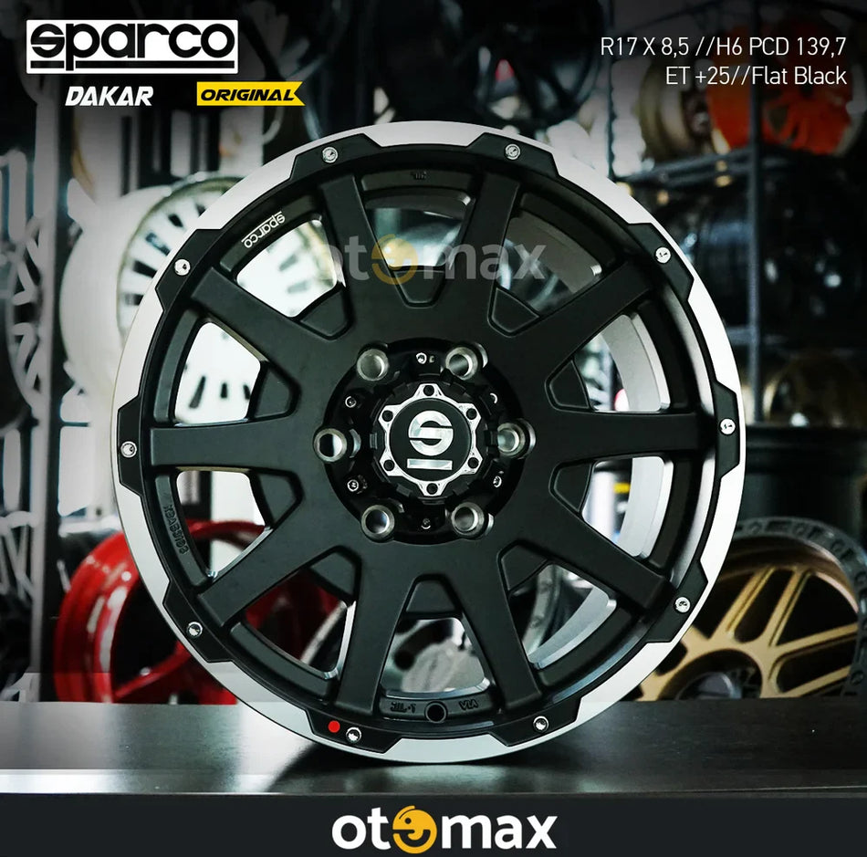 Velg Mobil Sparco Dakar Original Ring 17 Flat Hitam