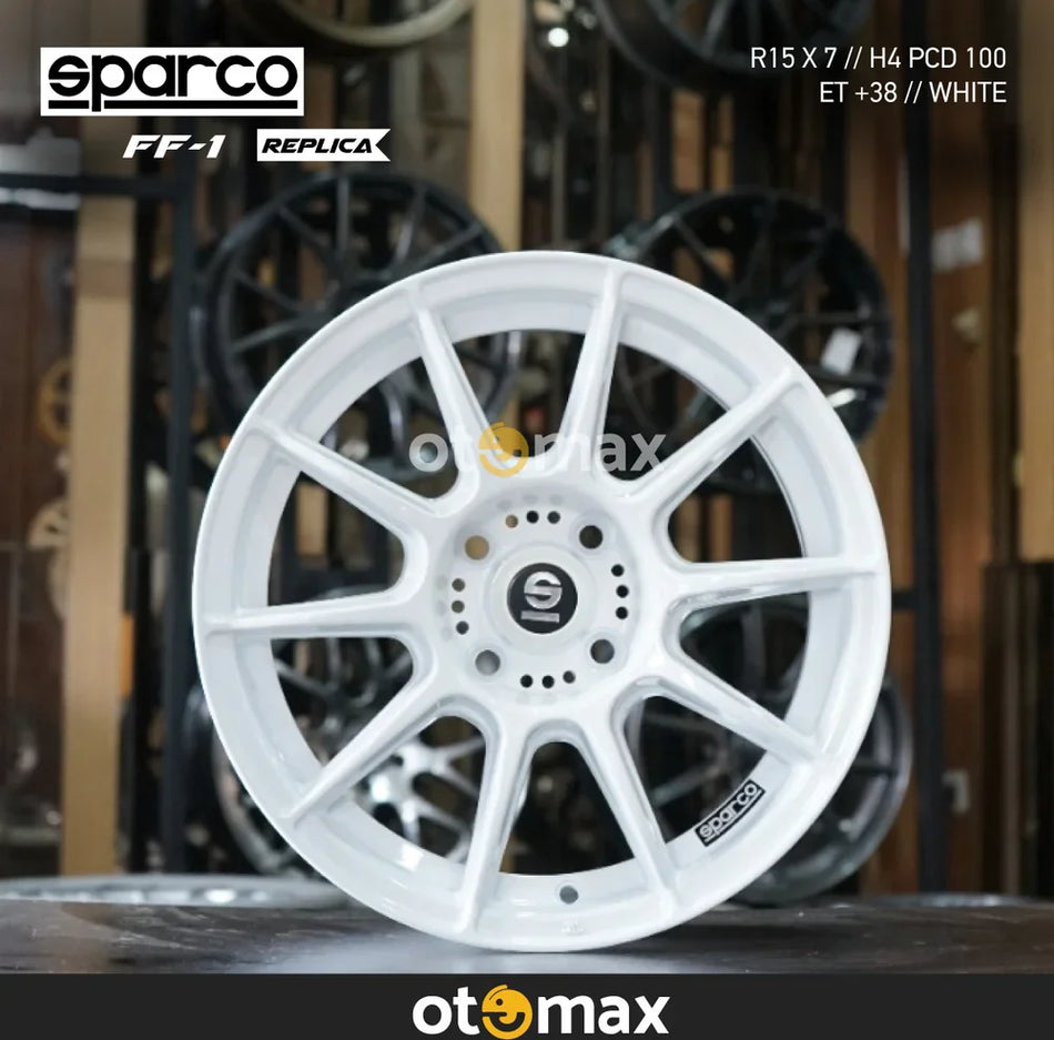 Velg Mobil Sparco FF-1 Ring 15 Putih