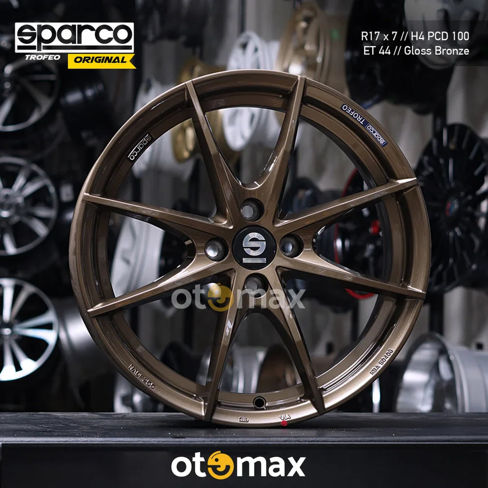 Velg Mobil Sparco Trofeo Original MN609U Ring 17 Gloss Perunggu