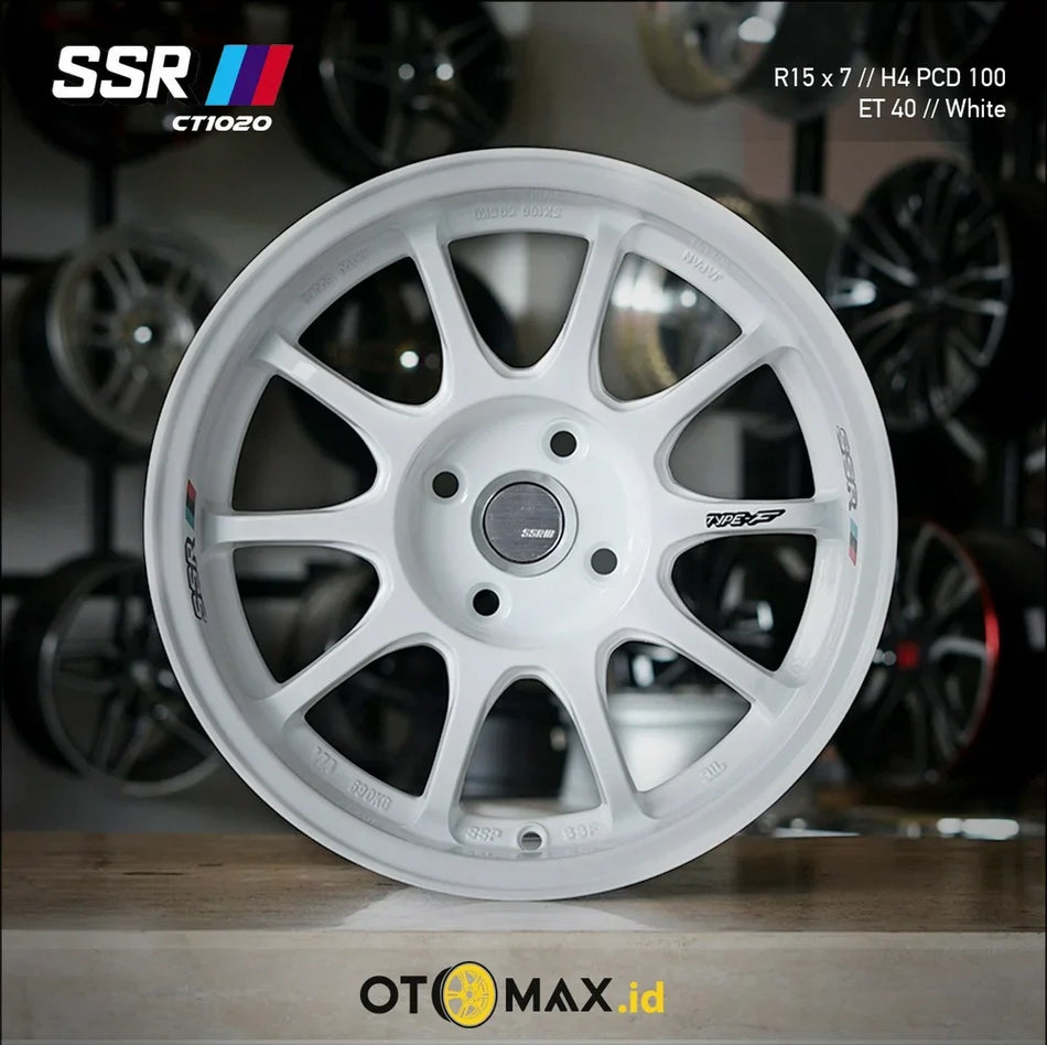 Velg Mobil SSR CT1020 Ring 15 Putih