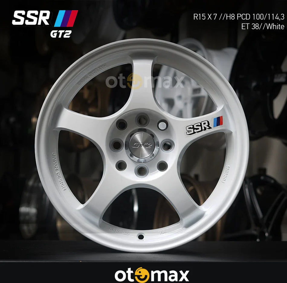 Velg Mobil SSR GT2 Ring 15 Putih