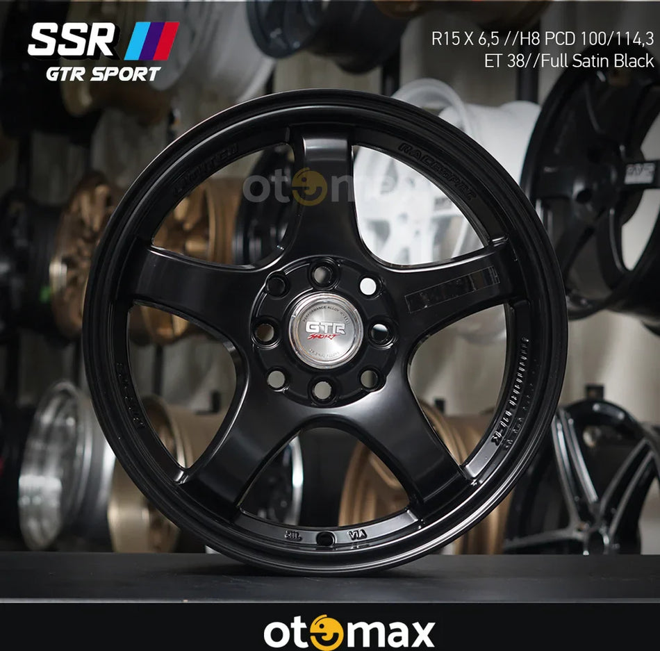 Velg Mobil SSR GTR Sport 5125 Ring 15 Full Satin Black