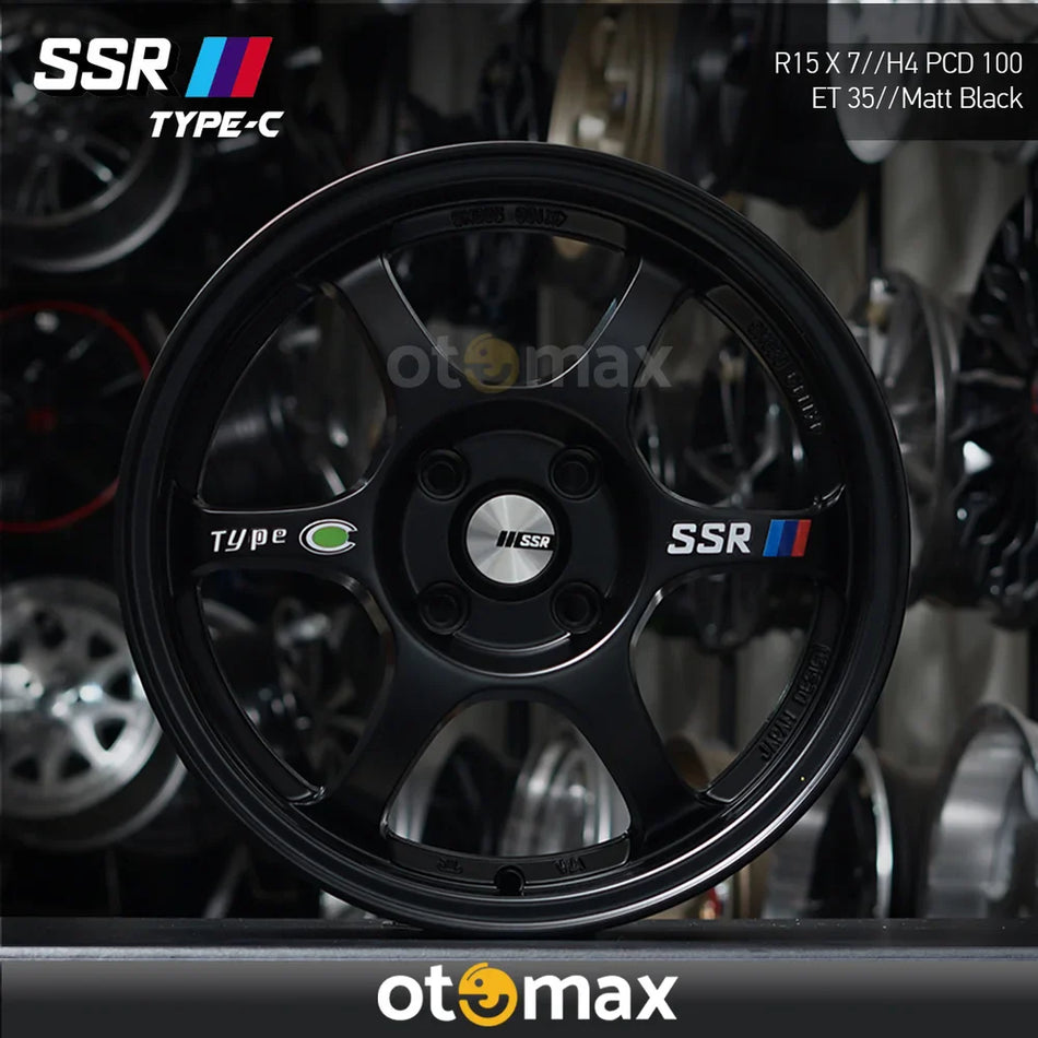 Velg Mobil SSR Tipe C Ring 15 Matt Hitam