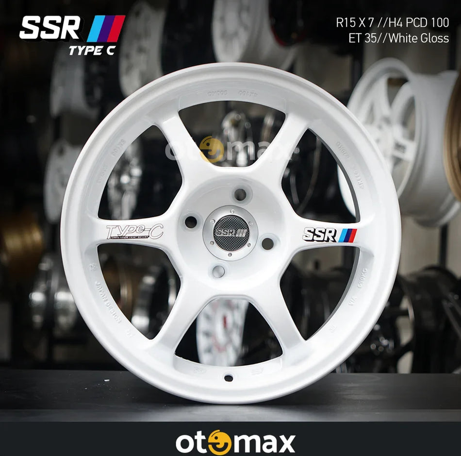 Velg Mobil SSR Type C Ring 15 Putih Gloss