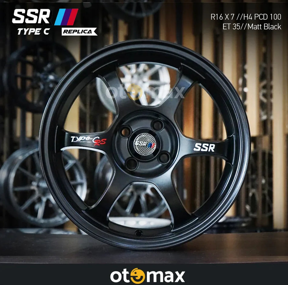 Velg Mobil SSR Type C Ring 16 H4 Matt Hitam