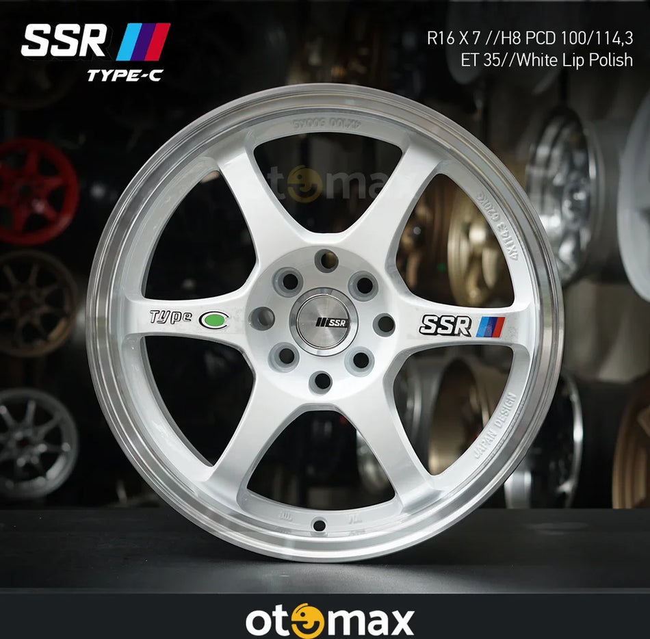 Velg Mobil SSR Type C Ring 16 H4 Putih