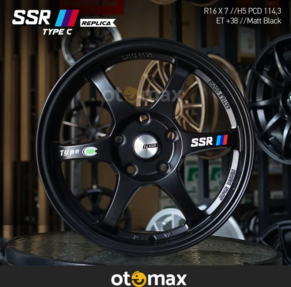 Velg Mobil SSR Type C Ring 16 Matt Hitam