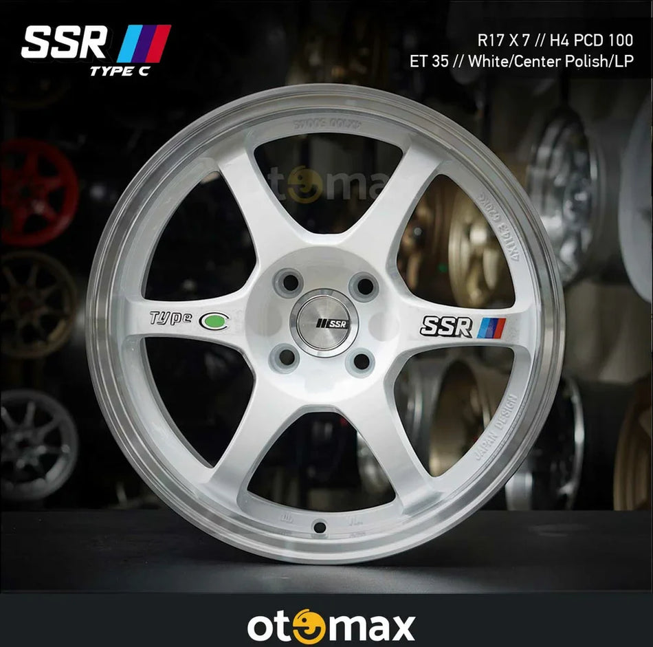 Velg Mobil SSR Type C Ring 16 White Center Polish LP