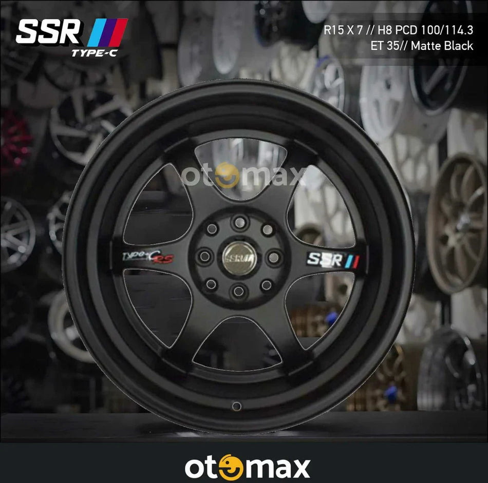 Velg Mobil SSR Type C RS Ring 15 Matt Hitam