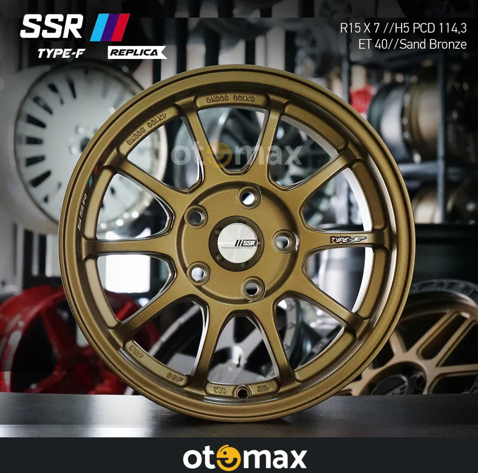 Velg Mobil SSR Type F Ring 15 H5 Pasir Perunggu