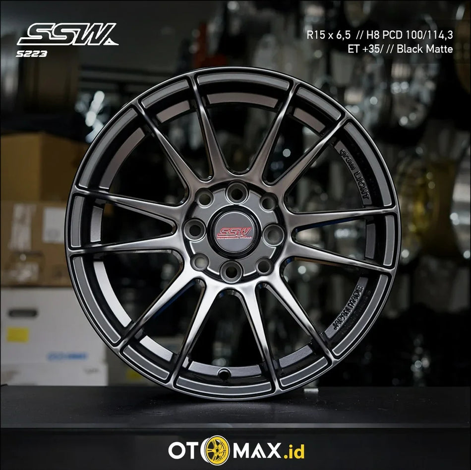 Velg Mobil SSW Ring 15 Matt Hitam