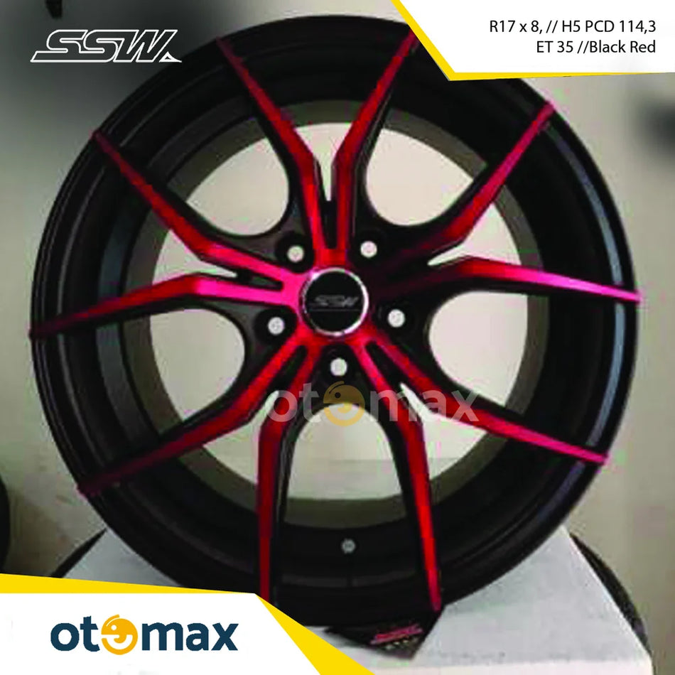 Velg Mobil SSW Ring 17 H5 Spider red