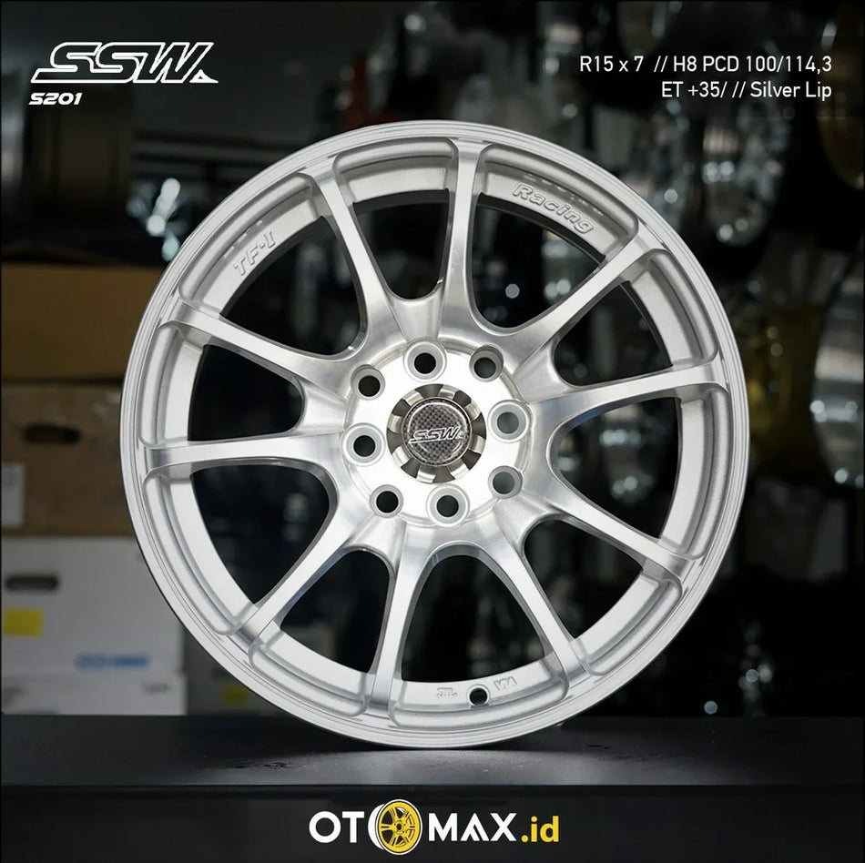 Velg Mobil SSW S201 Ring 15 Silver Lip