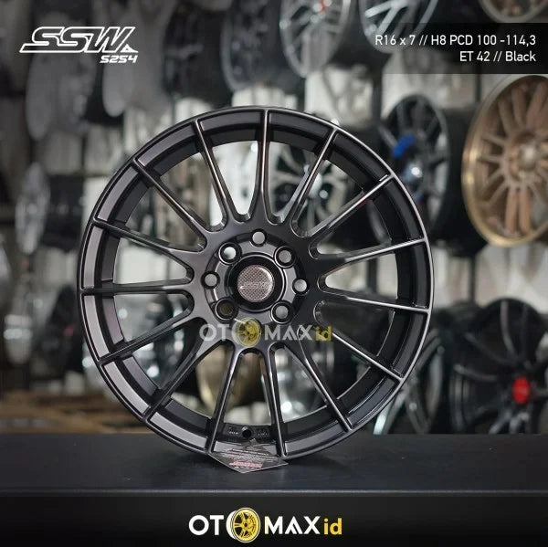 Velg Mobil SSW S254 Ring 16 Hitam