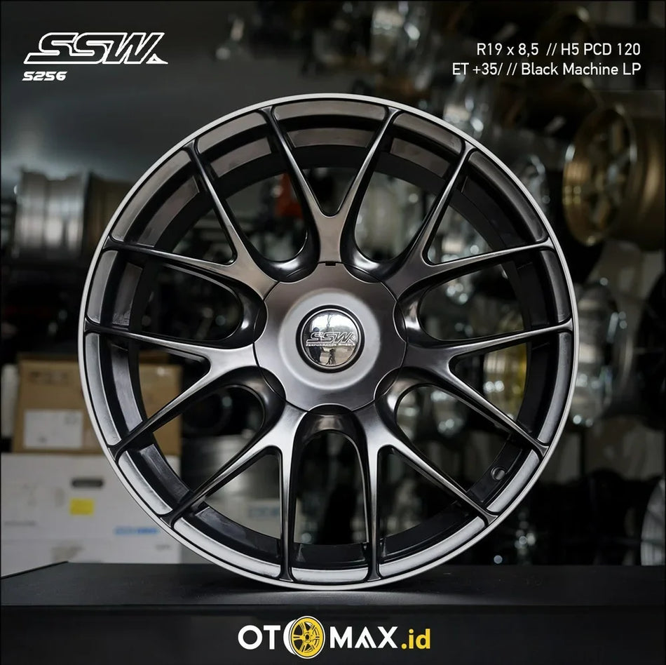 Velg Mobil SSW S256 Ring 19 Black Machine Lip Polish