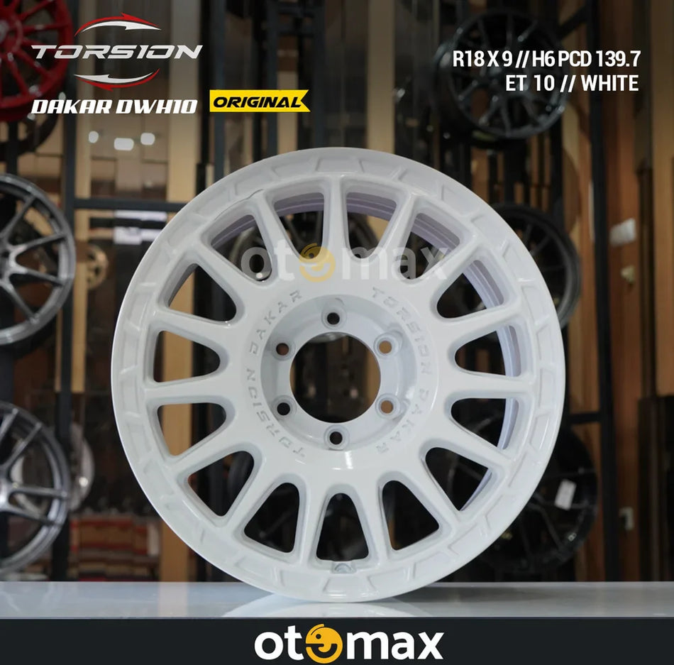 Velg Mobil Torsion Dakar R Original Ring 18 Putih