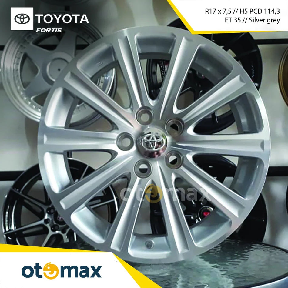 Velg Mobil Toyota Fortis Ring 17 Silver Grey