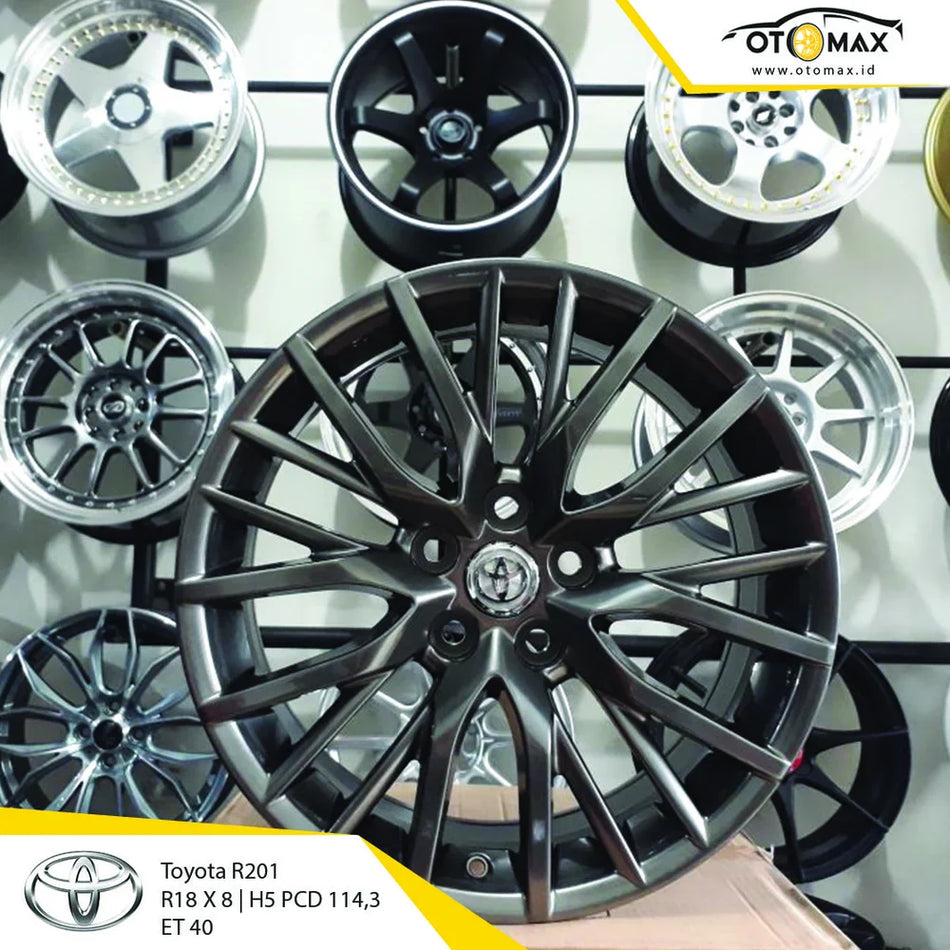 Velg Mobil Toyota R201 Ring 18 Hyper Black