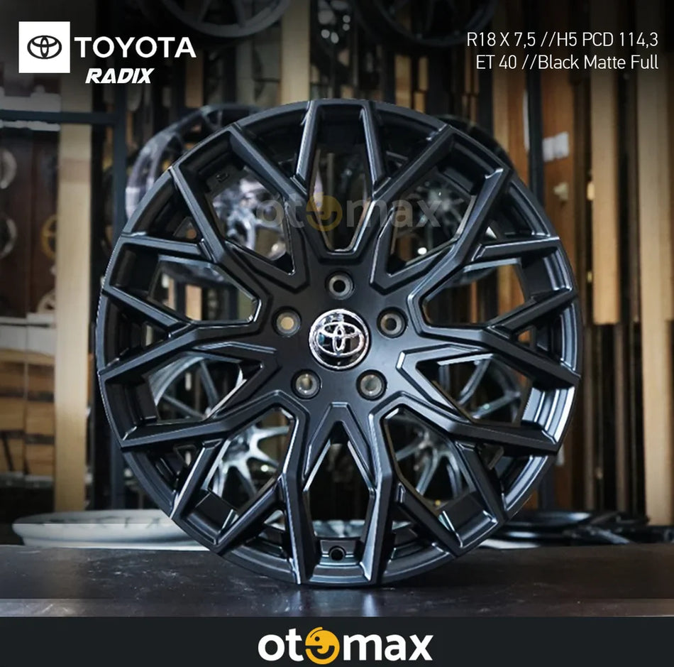 Velg Mobil Toyota Radix Ring 18 Hitam Matt Full