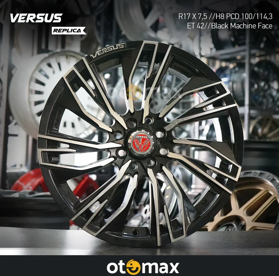 Velg Mobil Versus Conquista Ring 17 Black Machine Face