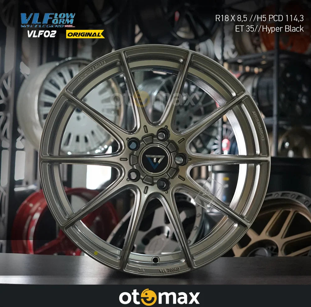 Vlf Form Velg Mobil VLF02 Hyper Black Ring 18 - Kekuatan & Estetika Terbaik ...