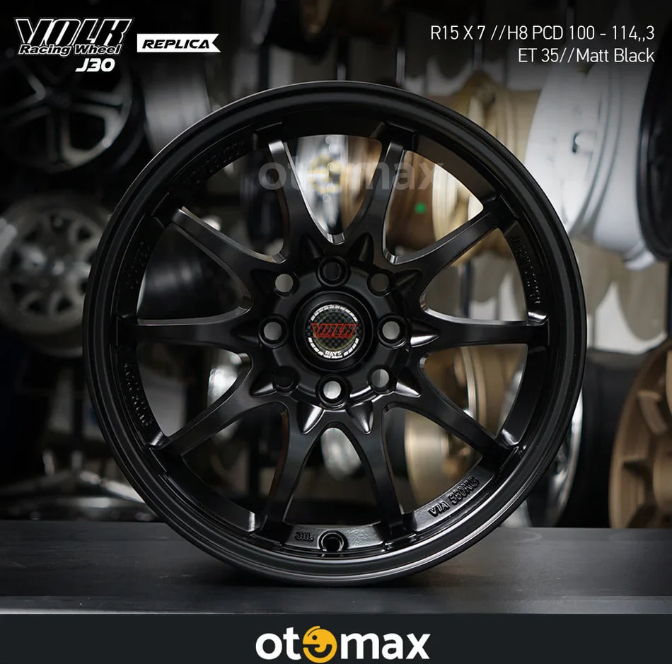 Velg Mobil Volk J30 Ring 15 Matt Black