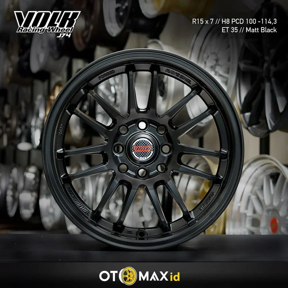 Velg Mobil Volk J74 Ring 15 Matt Black