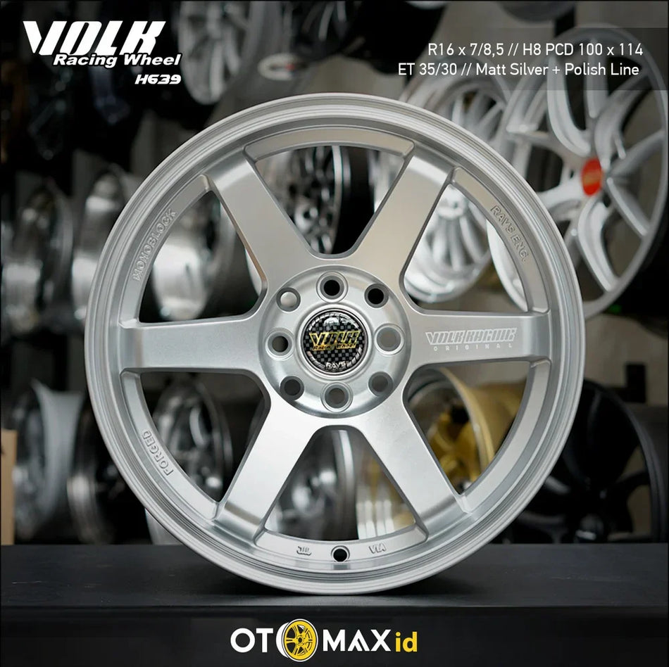 Velg Mobil Volk Racing H639 Ring 16 Silver