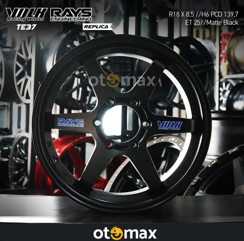 Velg Mobil Volk Rays 100131 Ring 18 H6 Matt Black