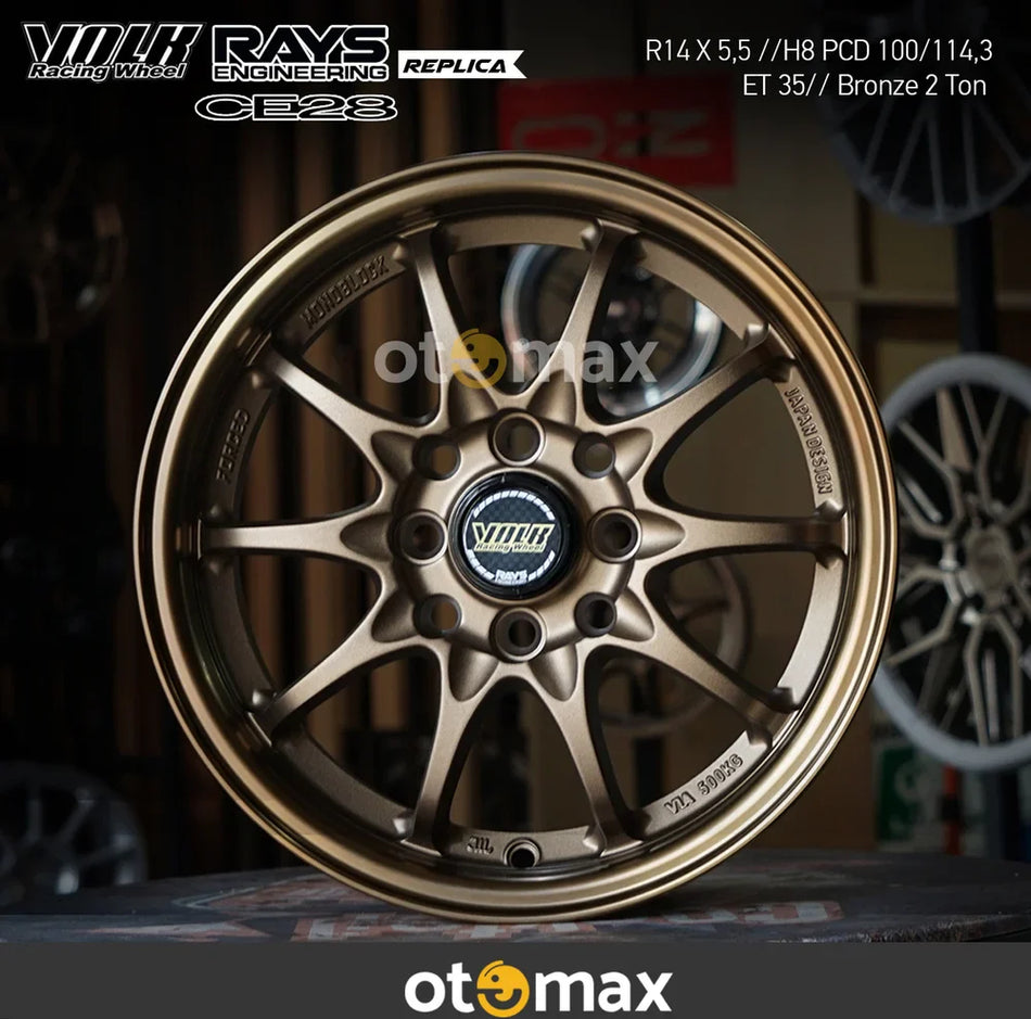 Velg Mobil Volk Rays CE28 113 Ring 14 Bronze