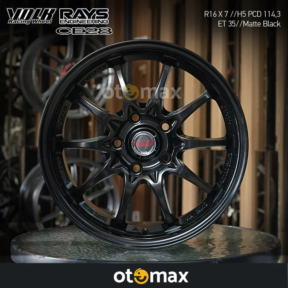 Velg Mobil Volk Rays Ce28 559 Ring 16 Matt Black