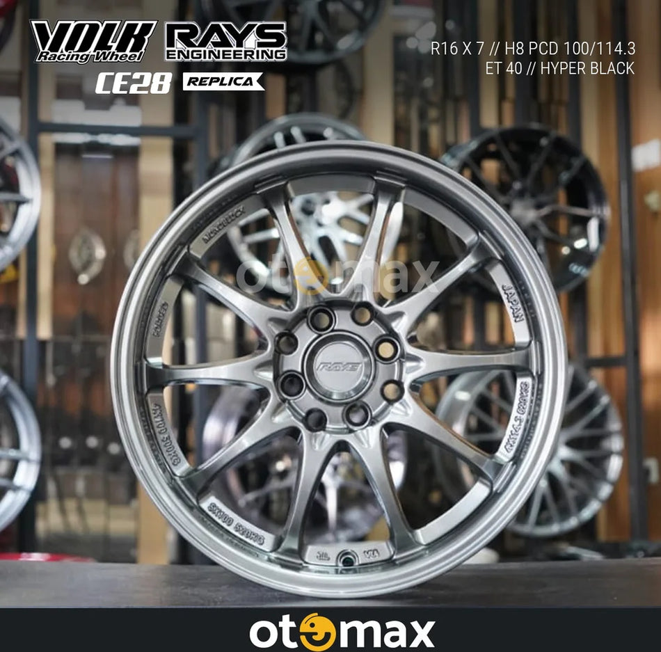 Velg Mobil Volk Rays CE28 Ring 16 Hyper Black