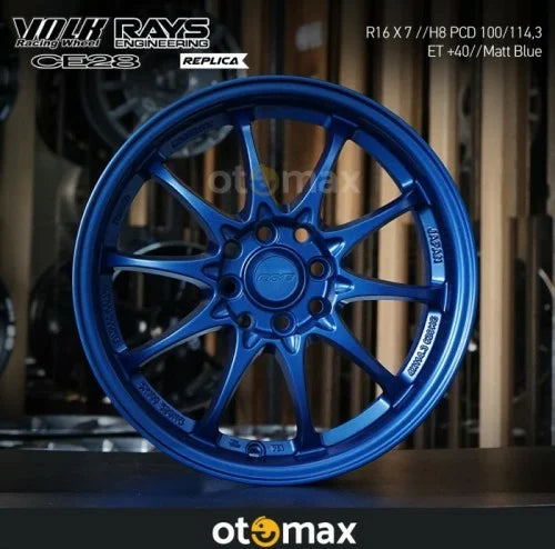 Velg Mobil Volk Rays Ce28 Ring 16 Mat Blue – Otomax Store : Jual Velg ...