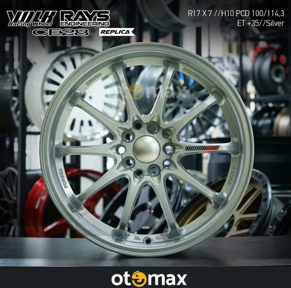 Velg Mobil Volk Rays CE28 Ring 17 H10 Silver