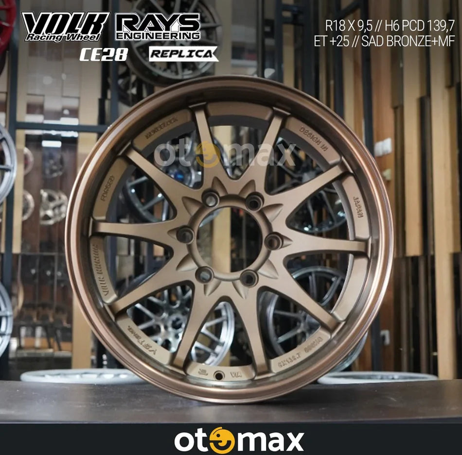 Velg Mobil Volk Rays Ce28 Ring 18 H6 Sand Bronze