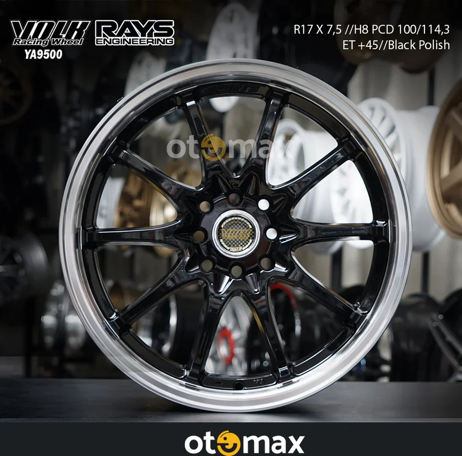 Velg Mobil Volk Rays Ce28 YA9500 Ring 17 Black Lip Polish